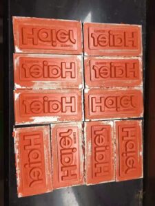 rubber hot stamping plate