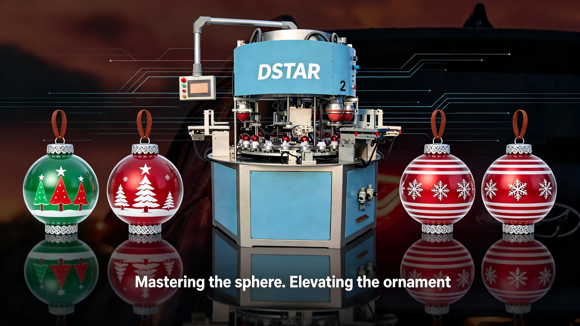 automatic pad printing machine for Christmas ball