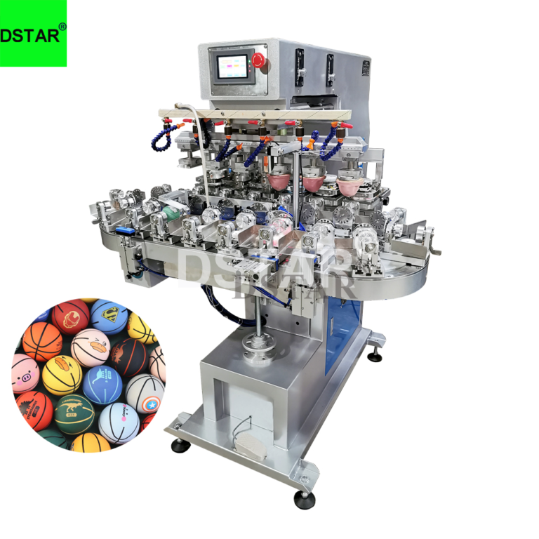 Automatic Rubber Bouncy Ball Pad Printing Machine