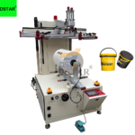 Servo Motor Single Color Bucket Curved Screen Printing Machine