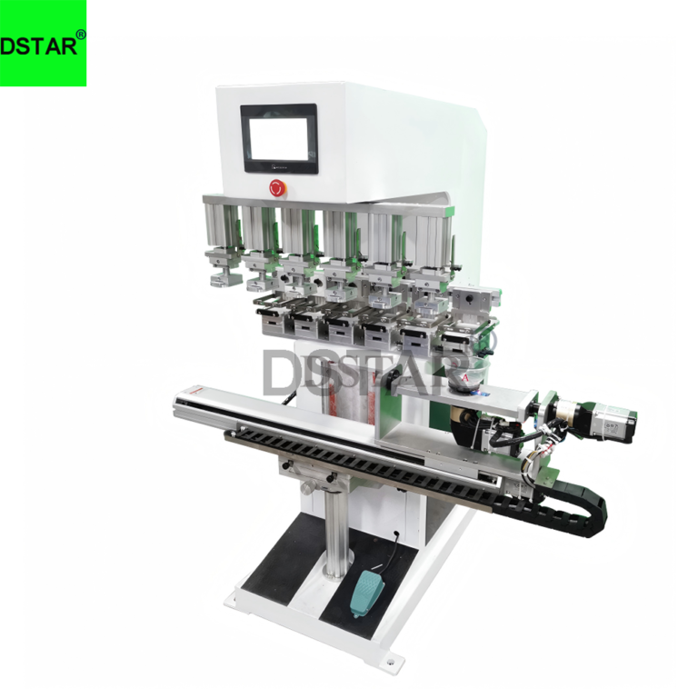 Servo Drive 6 Color Pad Printing Machine
