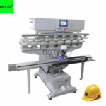 Hard Hat Logo Multi Color Servo Pad Printing Machine