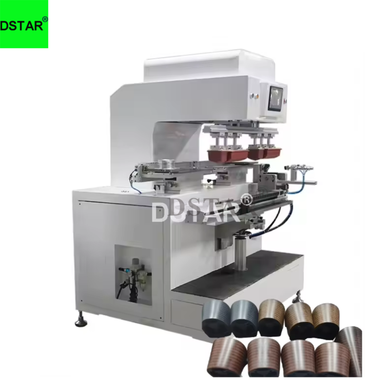 2 Color Shoe Heel Pad Printing Machine with Ink Cup System