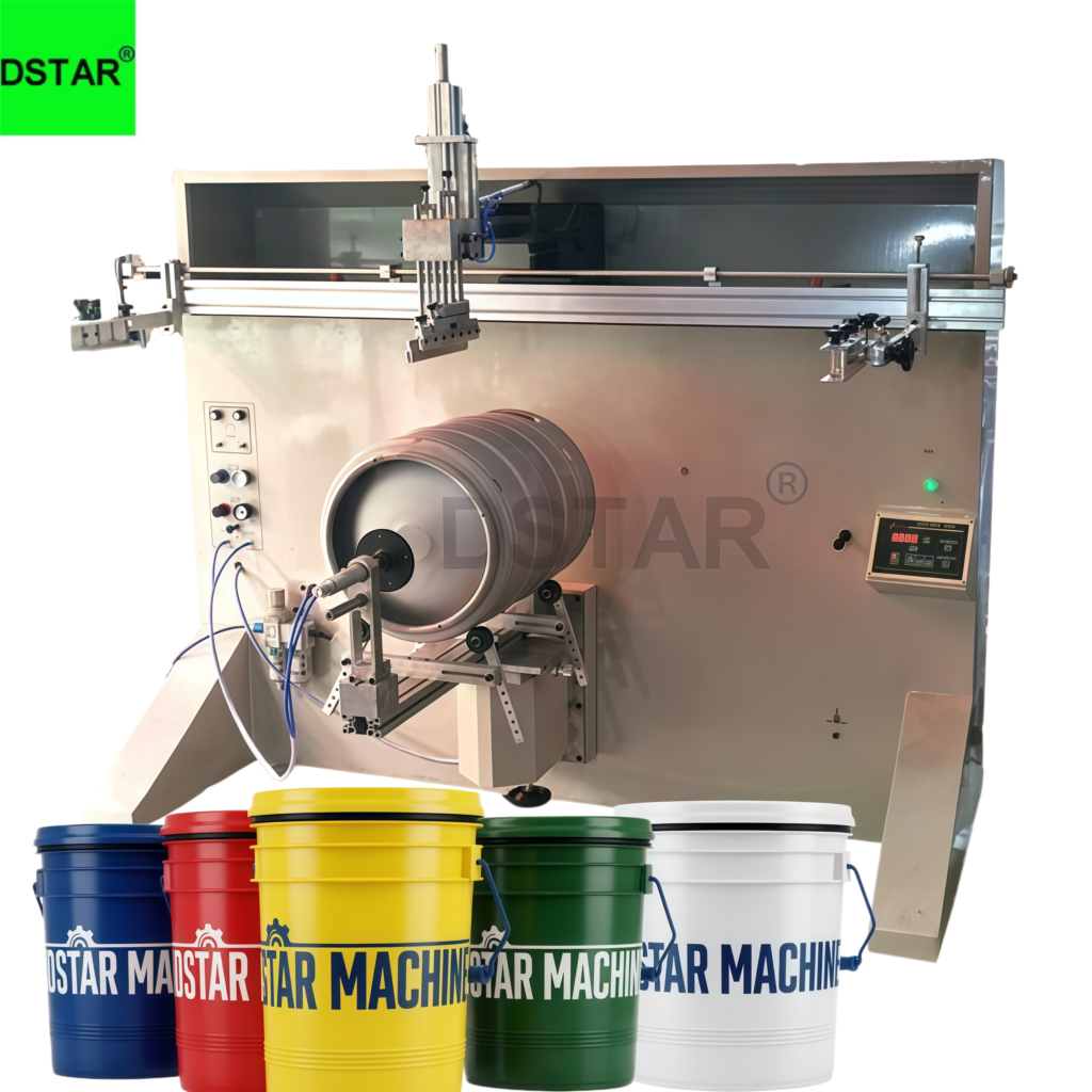 plastic pail screen printing machine